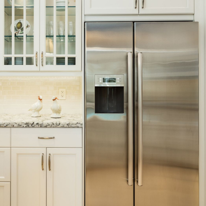 photo of a kitchen refrigerator 
